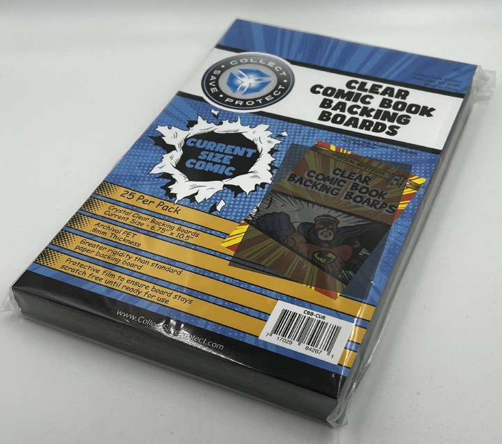 CURRENT-Age Comic Clear Back Boards