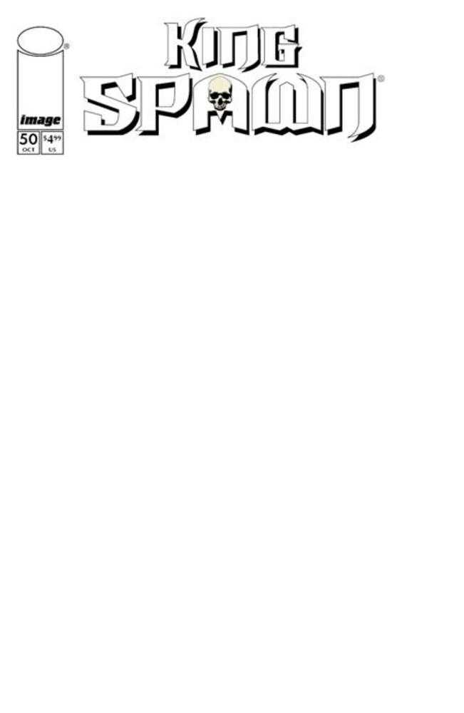 King Spawn #50 Cover D Blank Sketch Variant